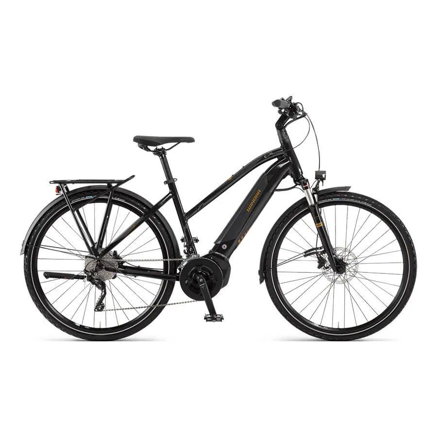 BE004  Bicicleta eléctrica Winora Yucatan i20 28" negro naranja